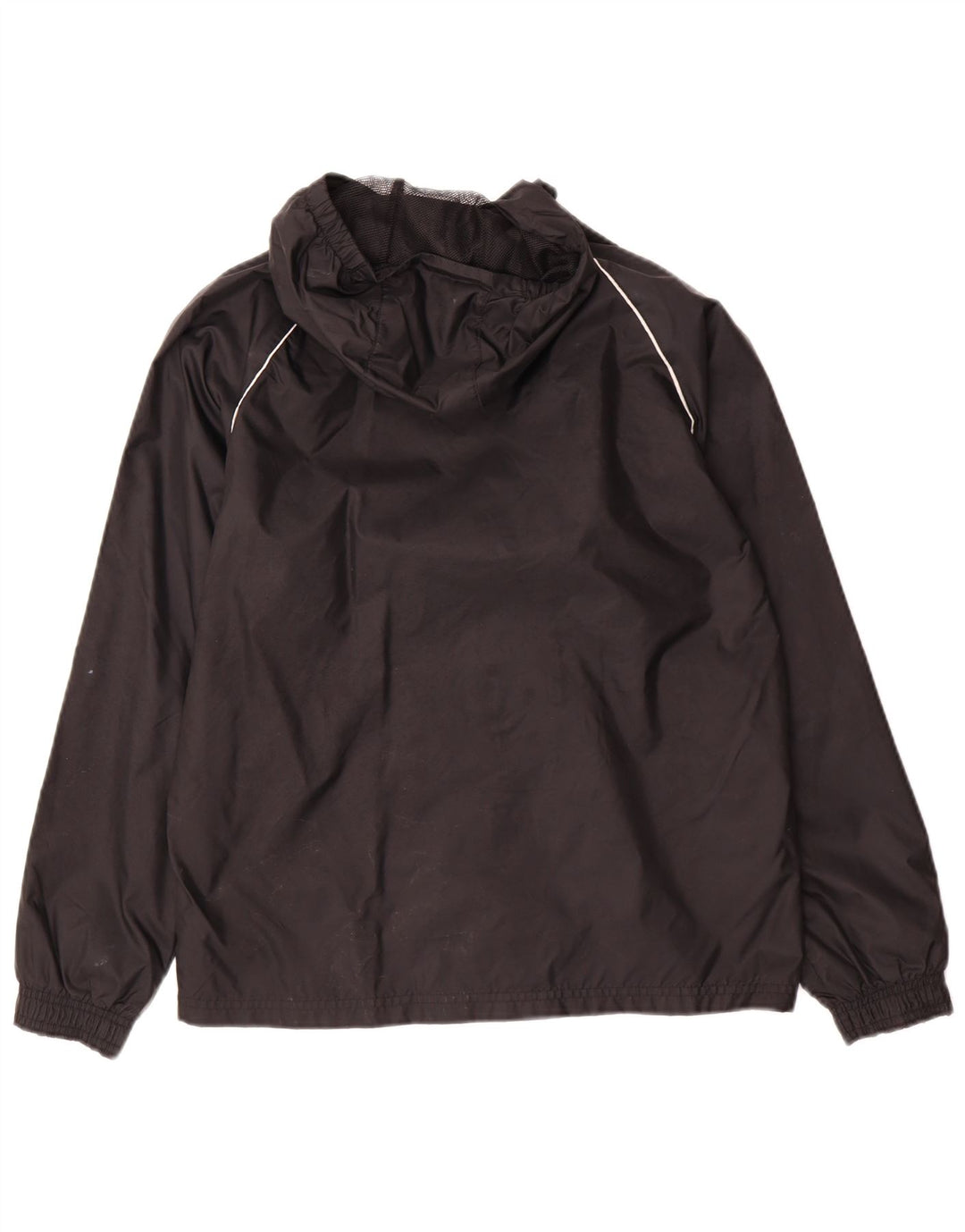 Adidas Regenjacke mit Kapuze für Jungen, 11–12 Jahre, schwarzes Nylon