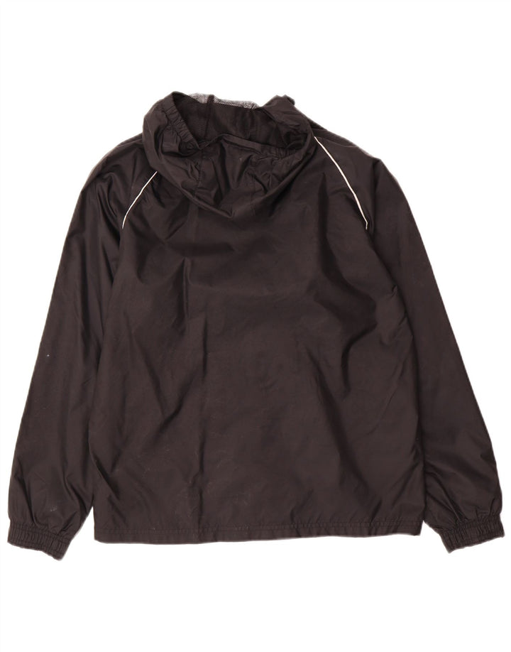 Adidas Regenjacke mit Kapuze für Jungen, 11–12 Jahre, schwarzes Nylon