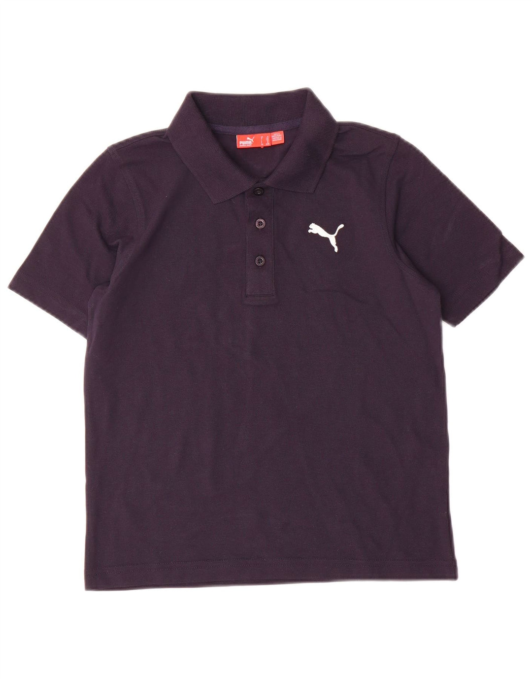 Puma Jungen Poloshirt 9-10 Jahre Marineblaue Baumwolle