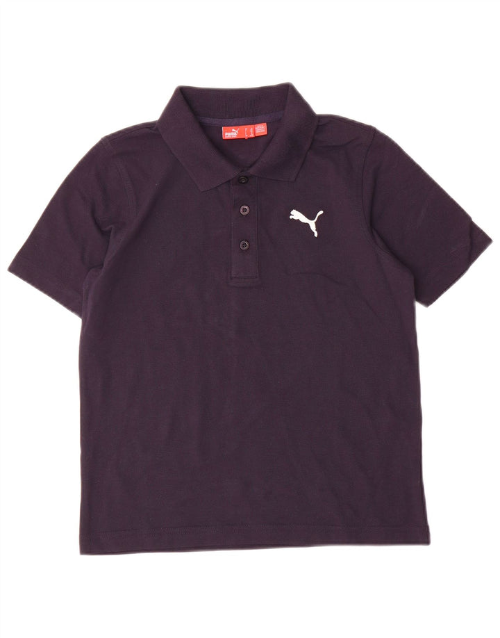 Puma Jungen Poloshirt 9-10 Jahre Marineblaue Baumwolle