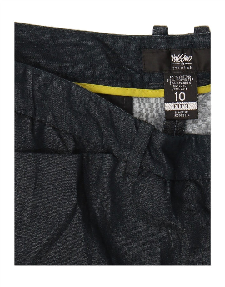 MOSSIMO Womens Stretch Cargo Shorts US 10 Large W32 Navy Blue Cotton Vintage Mossimo and Second-Hand Mossimo from Messina Hembry 