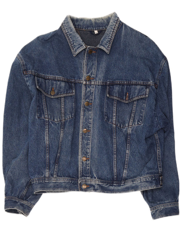 Vintage Herren Jeansjacke IT 52 XL Blaue Baumwolle