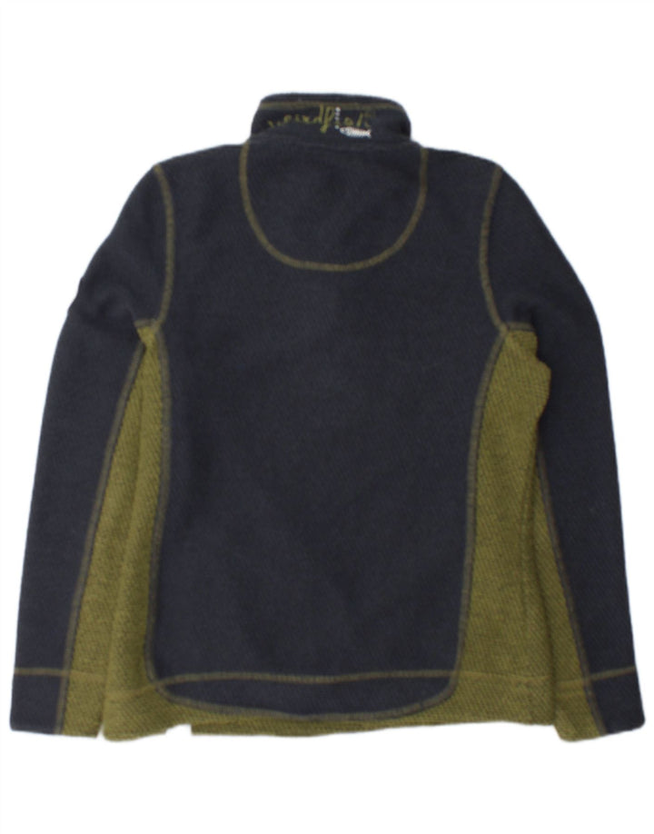 Weird Fish Damen-Sweatshirt-Pullover, Größe M, Marineblau, Farbblock