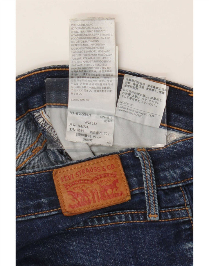 Levi's Damen 312 Shaping Slim Jeans W28 L32 Marineblau Baumwolle