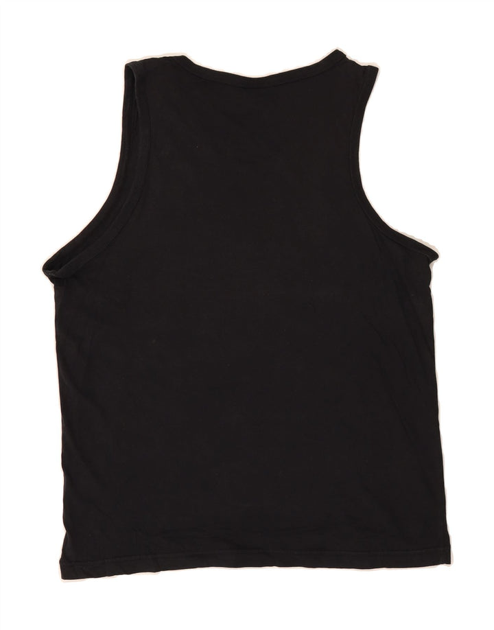 PUMA Womens Graphic Vest Top UK 16 Large Black Cotton Vintage Puma and Second-Hand Puma from Messina Hembry 