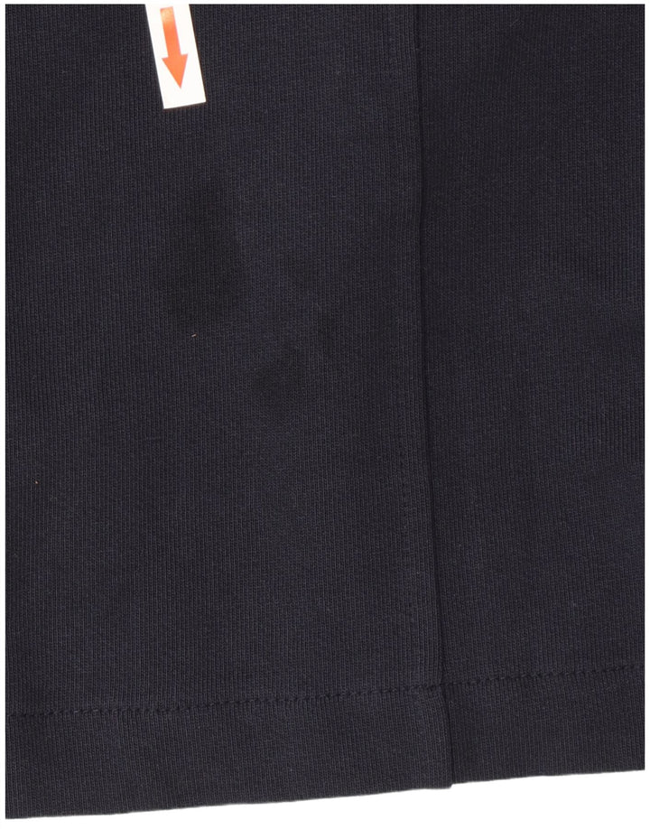 Zara Herren Bikerjacke UK 38 Medium Marineblau Baumwolle