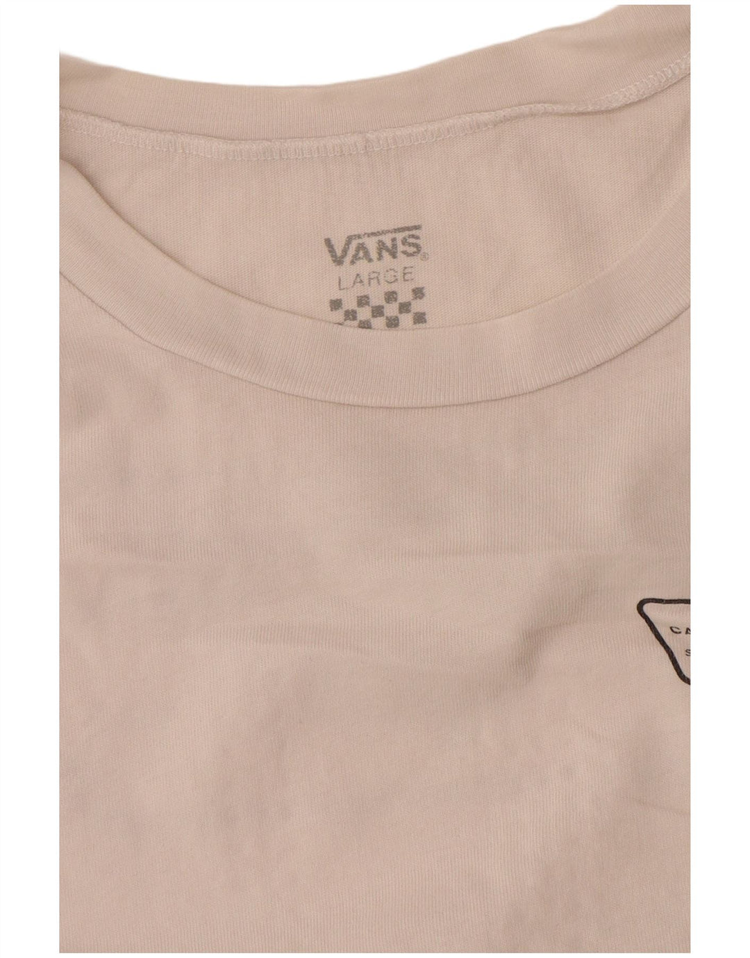 Vans Damen Grafik-T-Shirt-Oberteil UK 16 Large Weiß