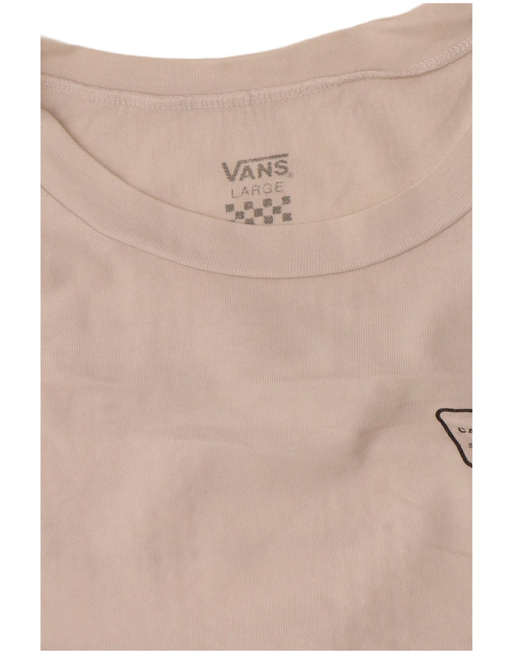 Vans Damen Grafik-T-Shirt-Oberteil UK 16 Large Weiß