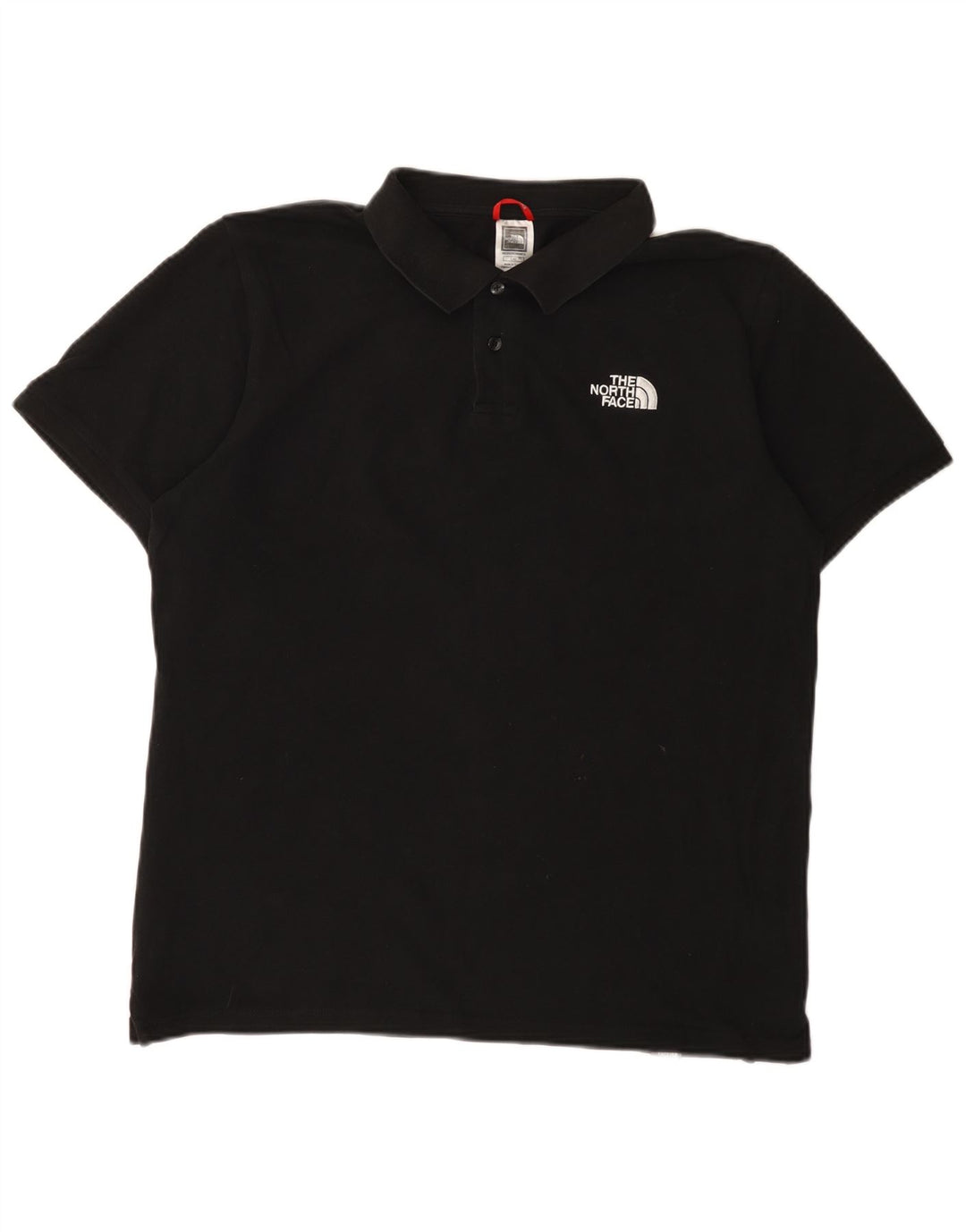 The North Face Herren-Poloshirt, groß, aus schwarzer Baumwolle