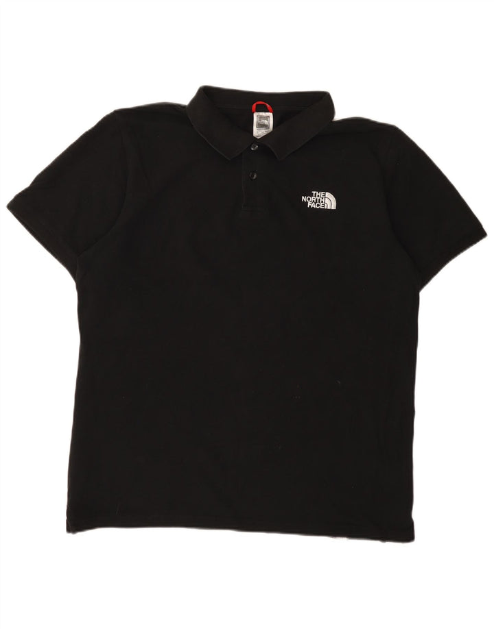 The North Face Herren-Poloshirt, groß, aus schwarzer Baumwolle
