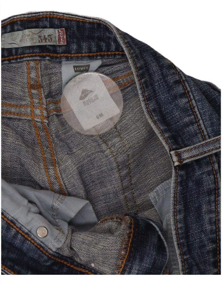 Levi's Damen 545 Low Bootcut Jeans US 6 Medium W32 L28 Blaue Baumwolle