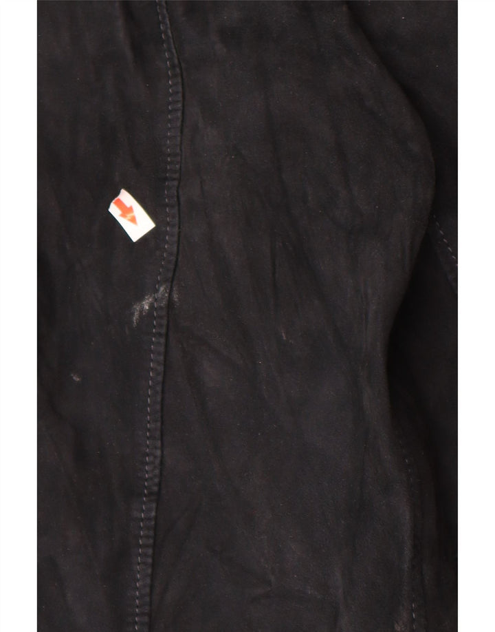 Jeckerson Damen Wildleder Bomberjacke UK 18 XL Marineblau
