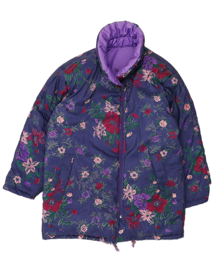 Stratos Damen Reversible Übergroße Skijacke EU 44 XL Lila Polyester