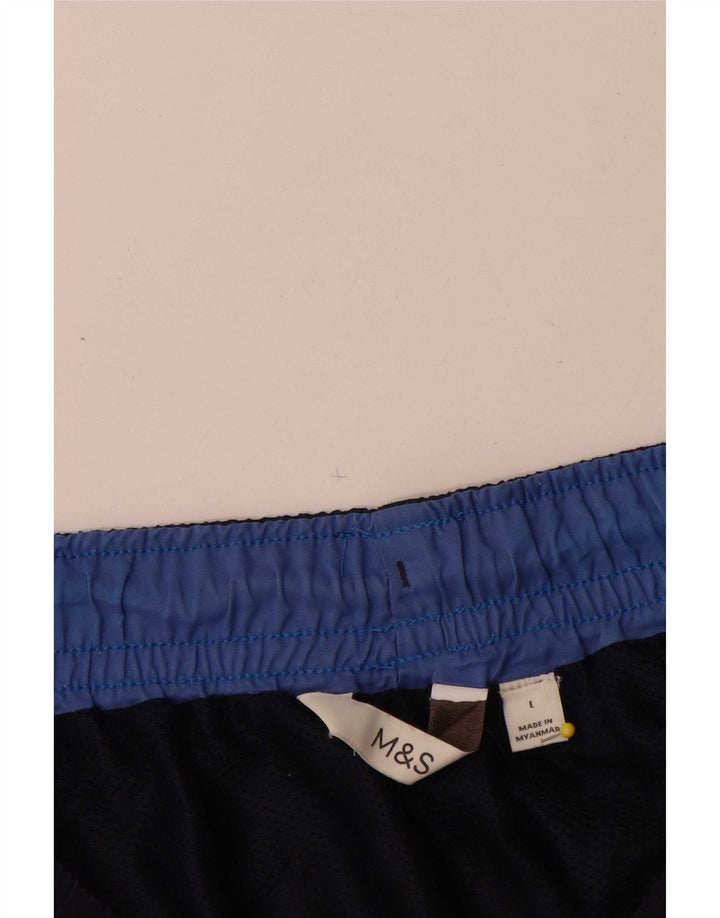 Marks & Spencer Herren-Badeshorts, groß, marineblau, Polyester