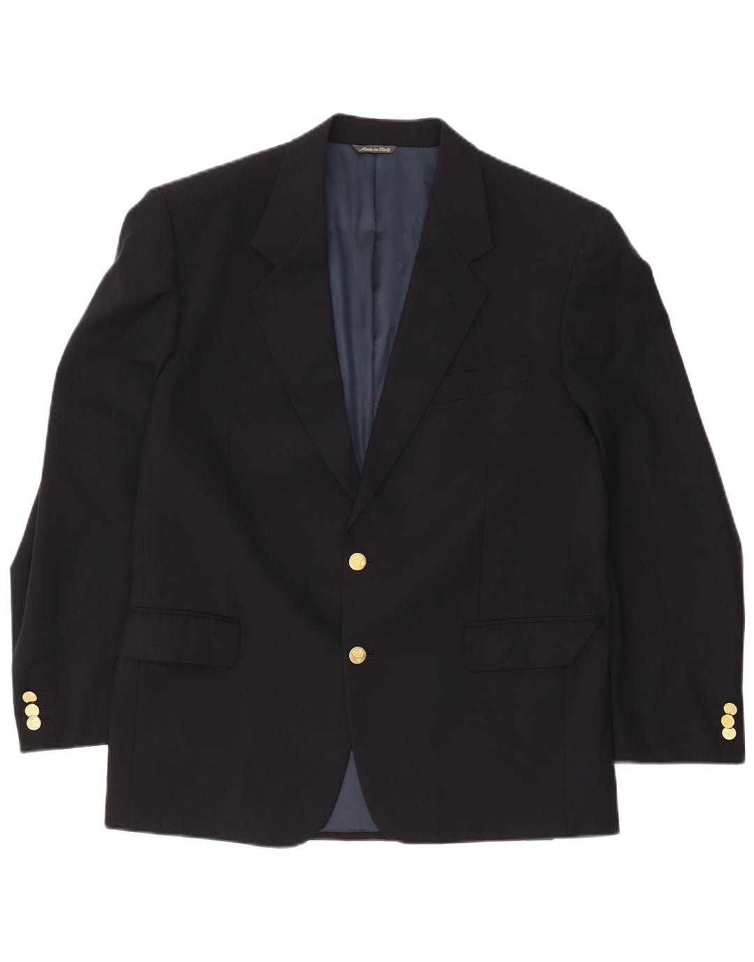 Urbis Herren 2-Knopf-Blazerjacke IT 52 XL Marineblaue Wolle