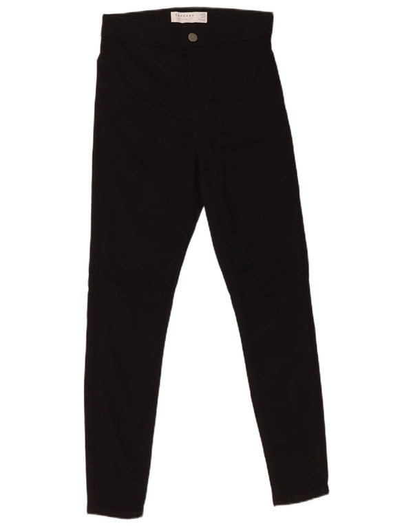 Topshop Damen Joni Skinny Jeans W26 L25 Schwarze Baumwolle