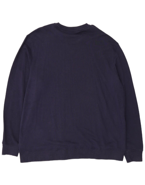 Wrangler Herren Sweatshirt Pullover 2XL Marineblau Baumwolle