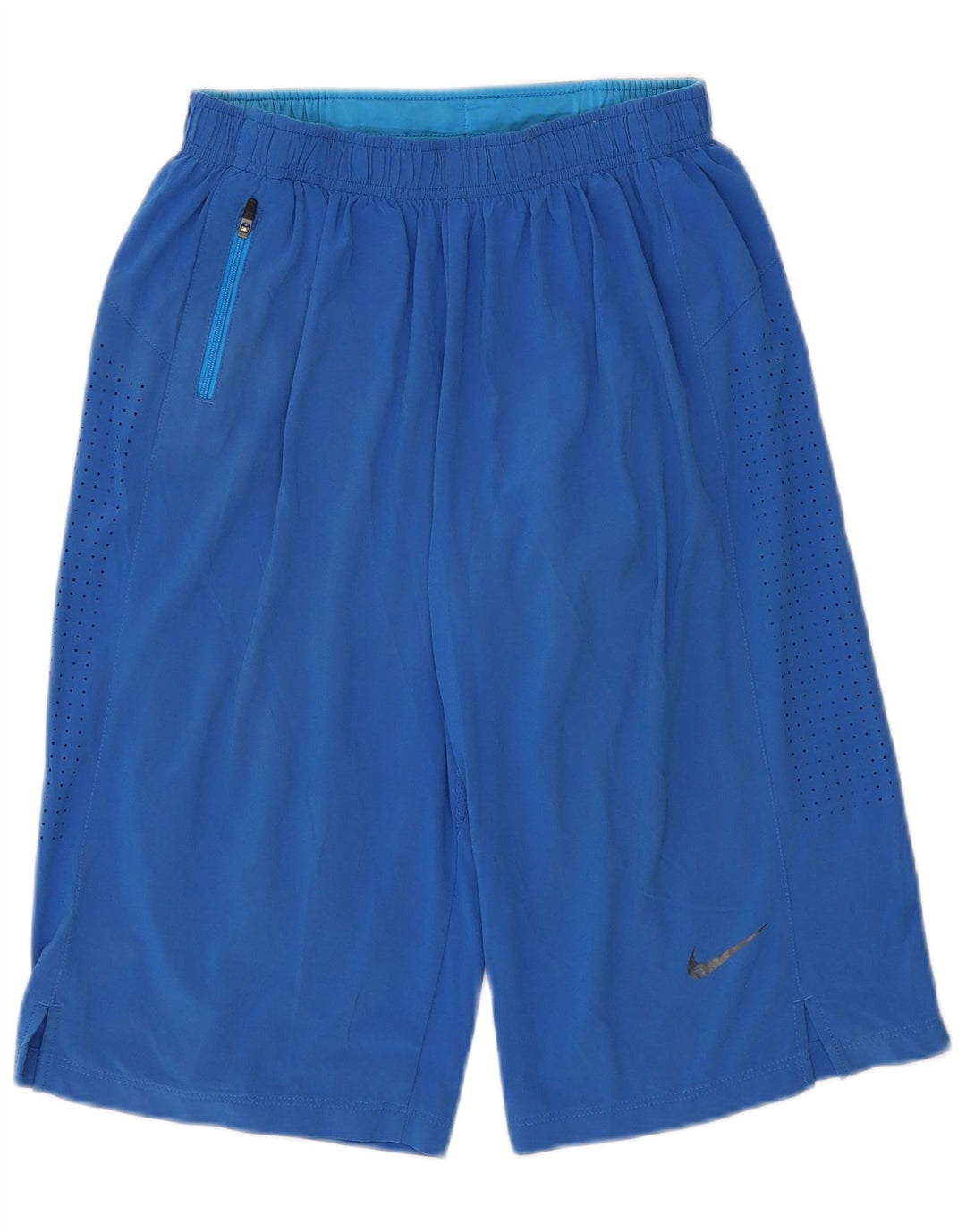 Nike Herren-Bermuda-Sportshorts, klein, blau, Polyester, Sport
