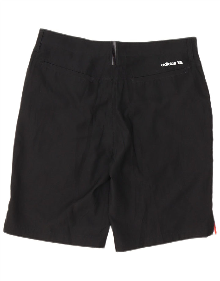ADIDAS Herren Chino Shorts Medium W32 Schwarz Baumwolle