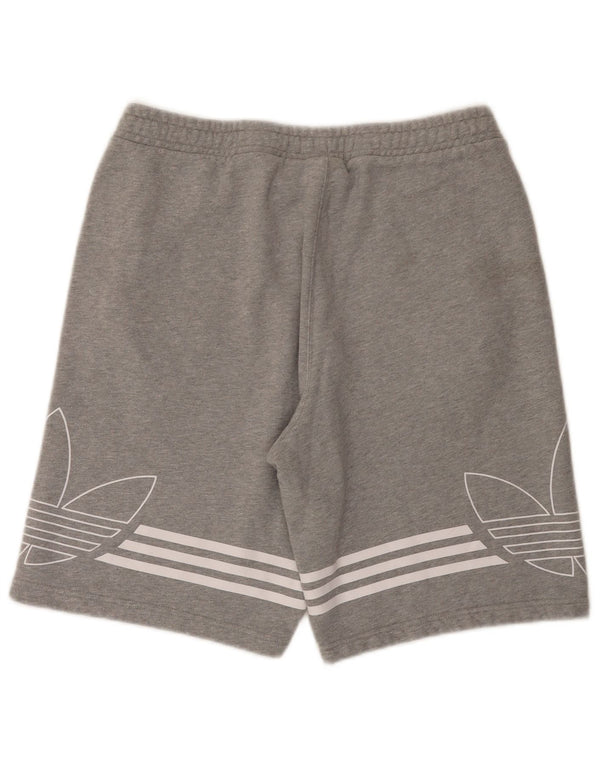 Adidas Herren Graphic Sport Shorts Große grau melierte Baumwolle