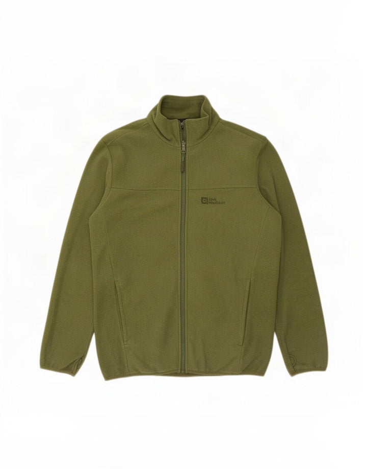Jack Wolfskin Herren Liner Fleecejacke UK 38 Mittelgrünes Polyester