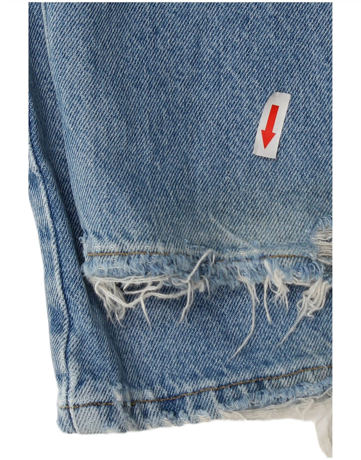 Zara Damen Cargo Loose Jeans EU 40 Medium W30 L30 Blaue Baumwolle