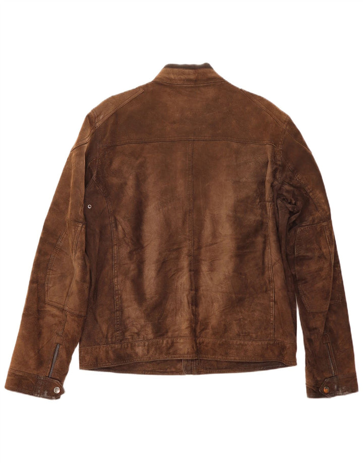 Conbipel Herren Wildlederjacke IT 52 Großes braunes Leder