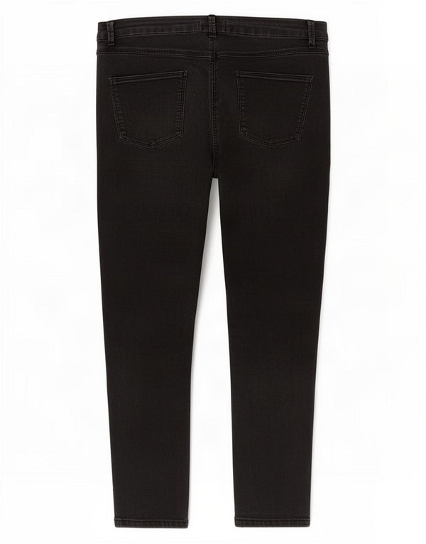 Marks & Spencer Damen Skinny Jeans UK 14 Large W32 L26 Schwarze Baumwolle