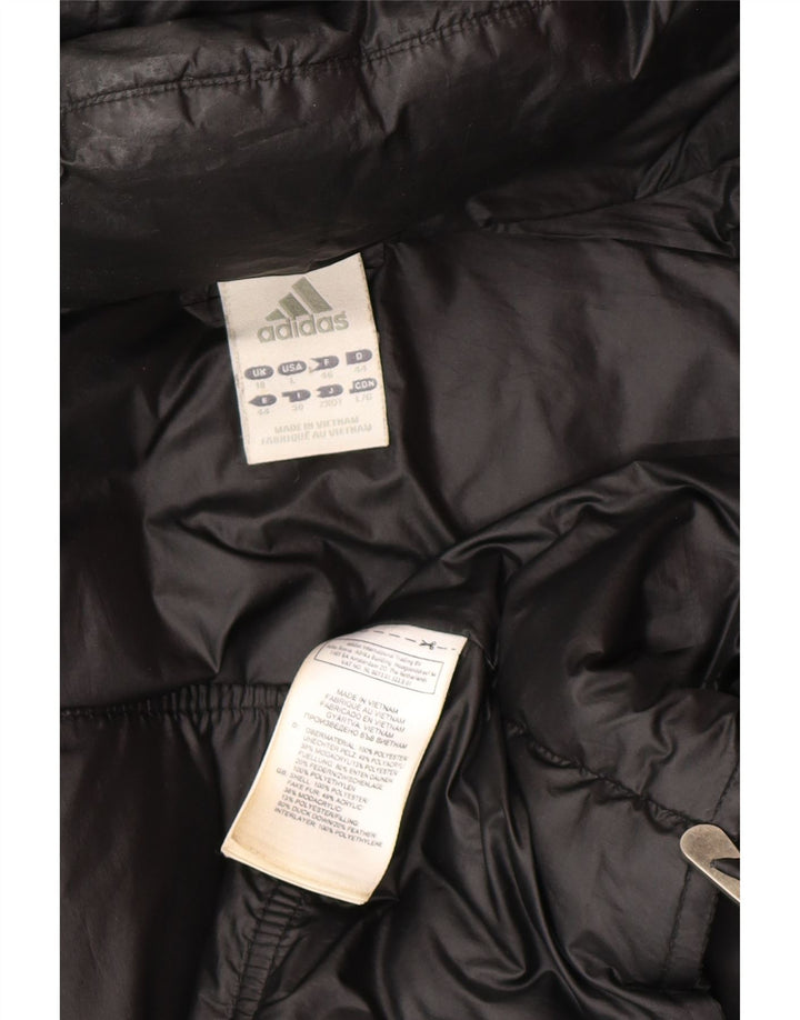 Adidas Damen Übergroße Kapuzenjacke, gepolstert, UK 18, XL, Schwarz, Polyester
