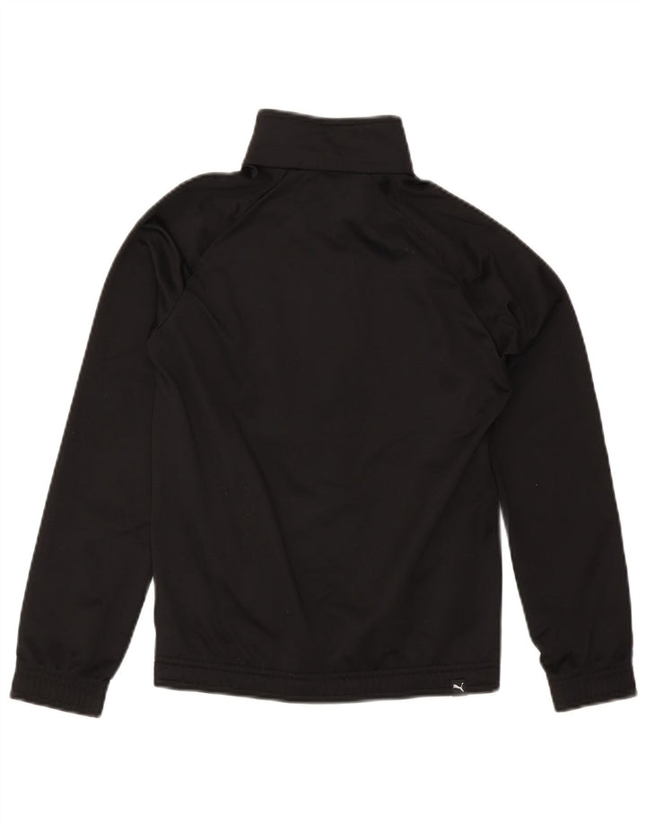 PUMA Jungen Grafik-Trainingsanzug-Top-Jacke, 11–12 Jahre, Schwarz, Farbblock
