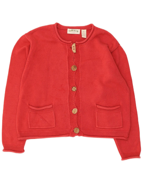Orvis Damen-Cardigan-Pullover UK 18 XL Rote Baumwolle