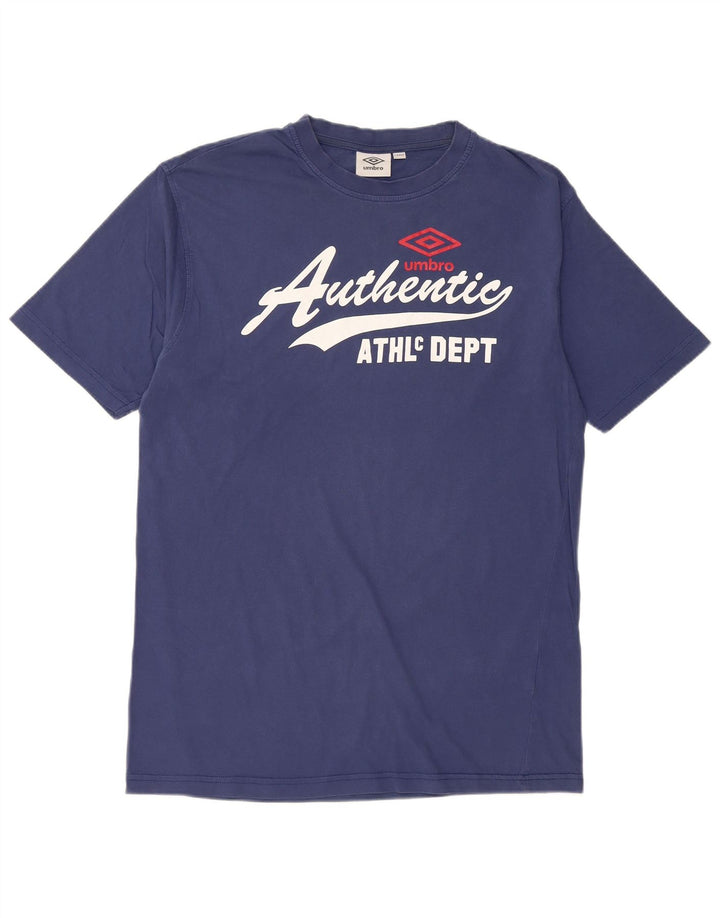 UMBRO Herren-T-Shirt mit Grafik, groß, marineblau, Baumwolle