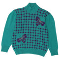 Sara Valentino Damen-Pullover mit Rollkragen, UK 14, Mittelgrün