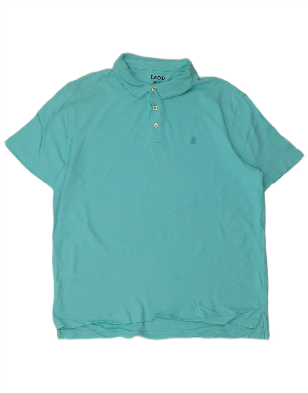 IZOD Herren-Poloshirt, groß, blaue Baumwolle