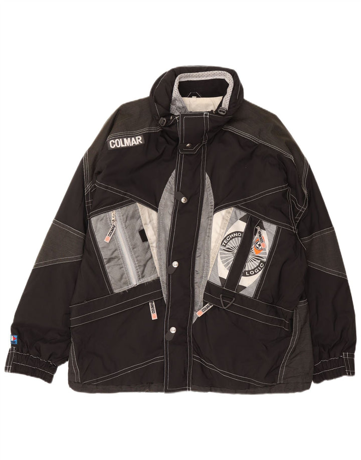 Colmar Herren-Skijacke mit Kapuze, IT 52, Größe L, Schwarz, Farbblock