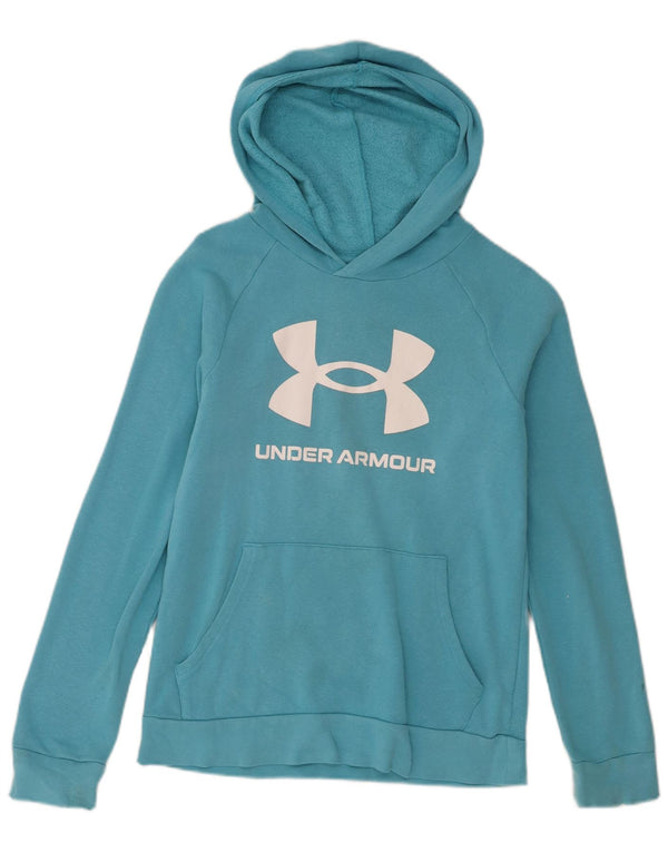 Under Armour Jungen-Pullover mit grafischem Kapuzenpullover, 11–12 Jahre, Größe L, Blau