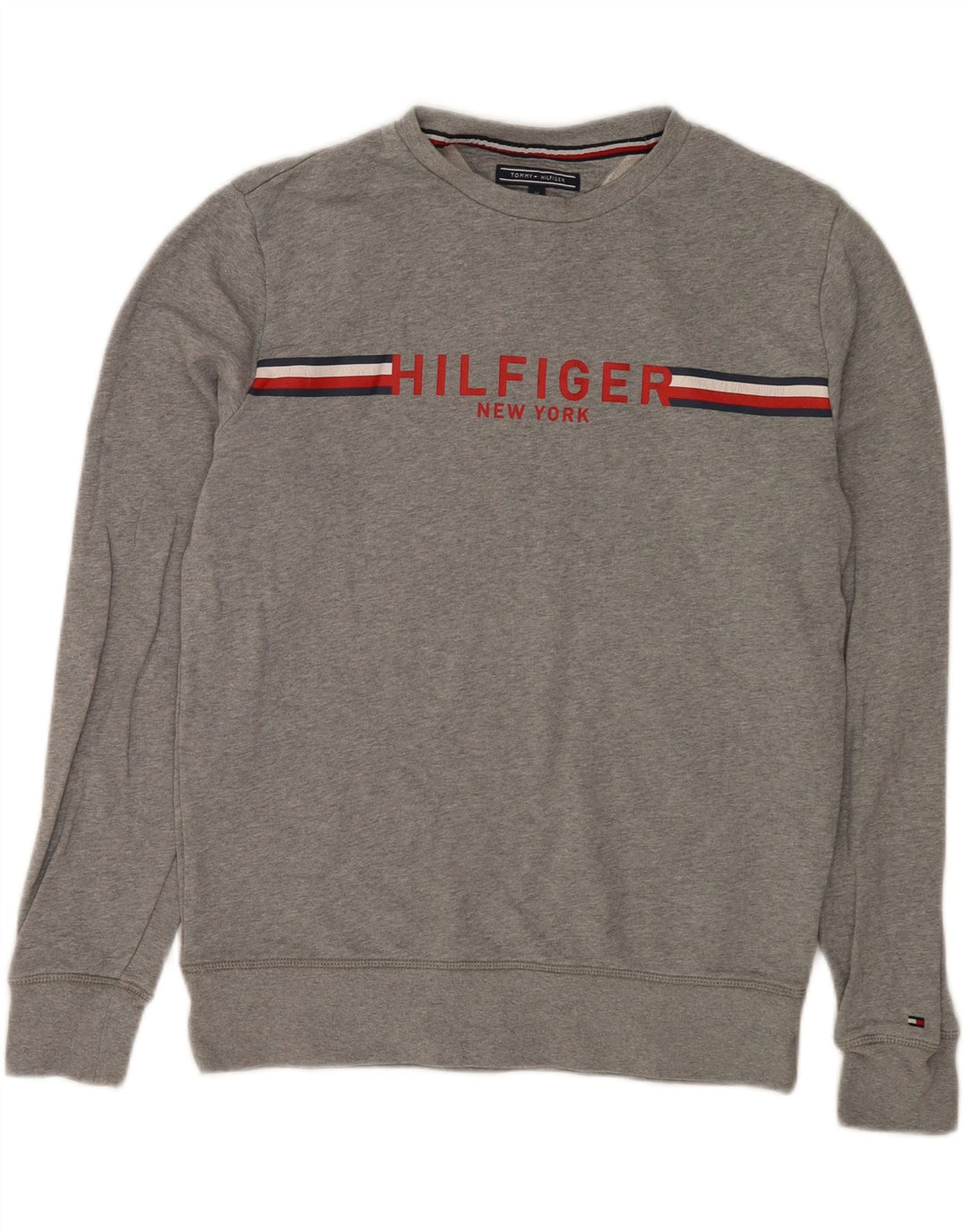 Tommy Hilfiger Herren Vintage Fit Sweatshirt Pullover Mittelgrau meliert