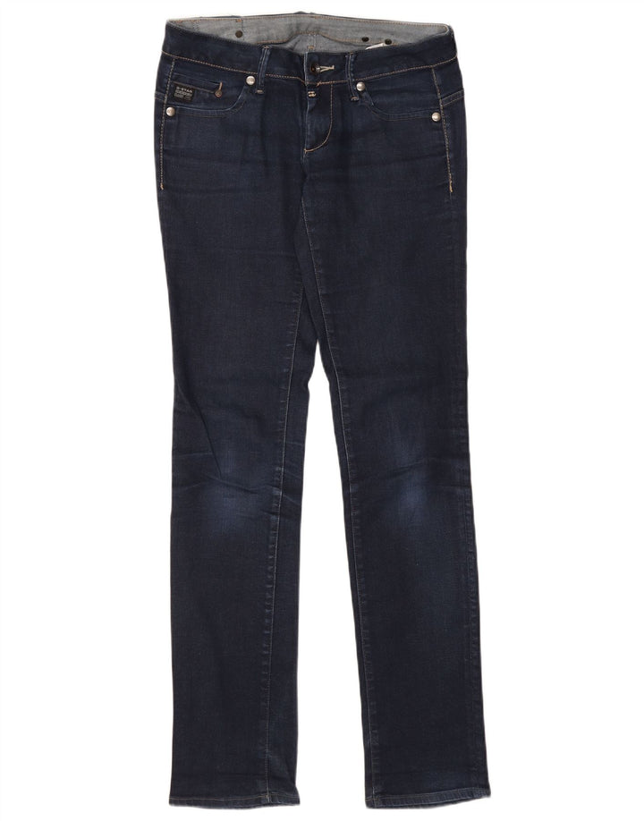 G-Star Damen Straight Jeans W30 L36 Marineblaue Baumwolle
