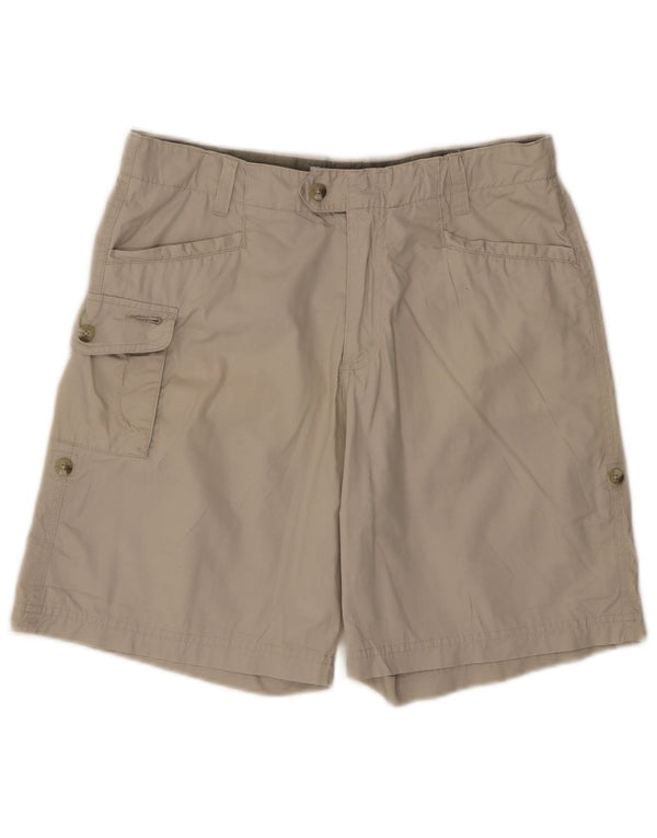COLUMBIA Damen Cargoshorts US 10 Large W30 Beige Baumwolle