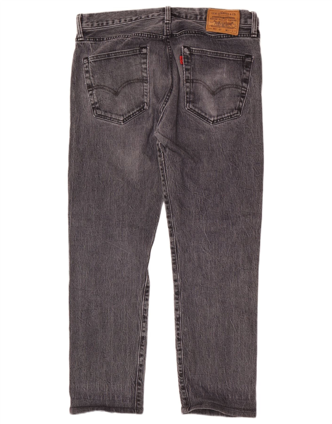 Levi's Herren 501 Straight Jeans W33 L28 Graue Baumwolle