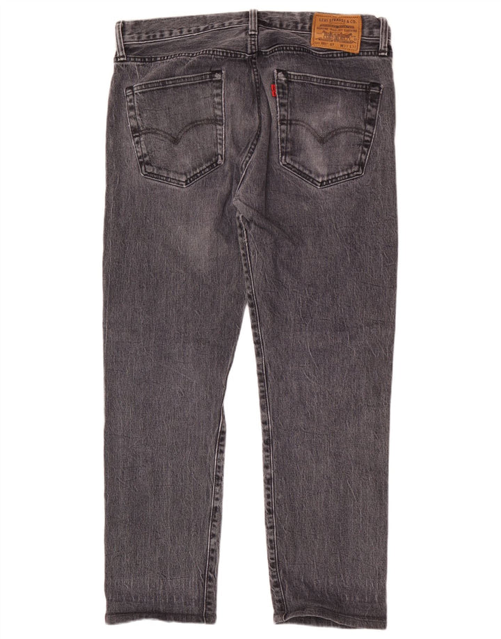 Levi's Herren 501 Straight Jeans W33 L28 Graue Baumwolle