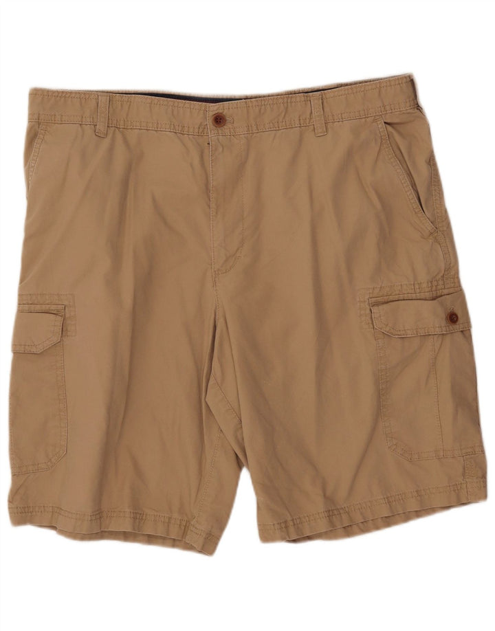 Izod Herren Cargoshorts W40 XL Beige Baumwolle