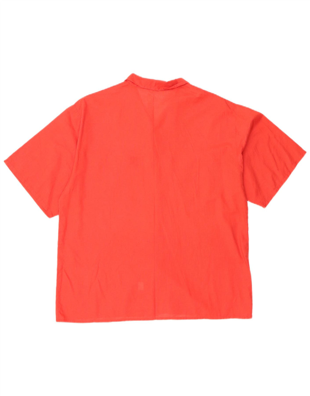 Vintage Damen Kurzarmshirt IT 46 Große rote Baumwolle