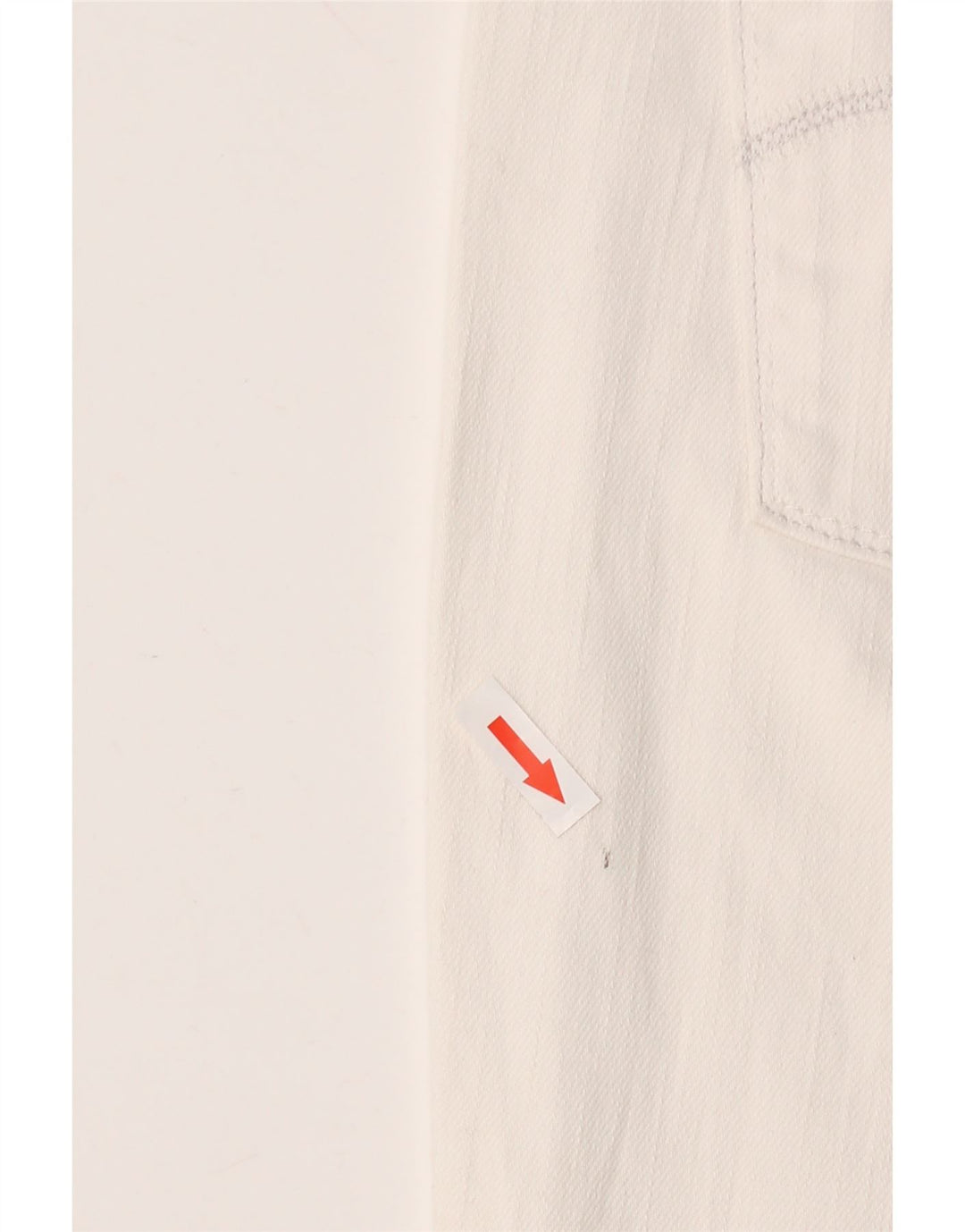 LEVI'S Damen 515 Capri-Jeans US 14 Large W36 L20 Weiße Baumwolle