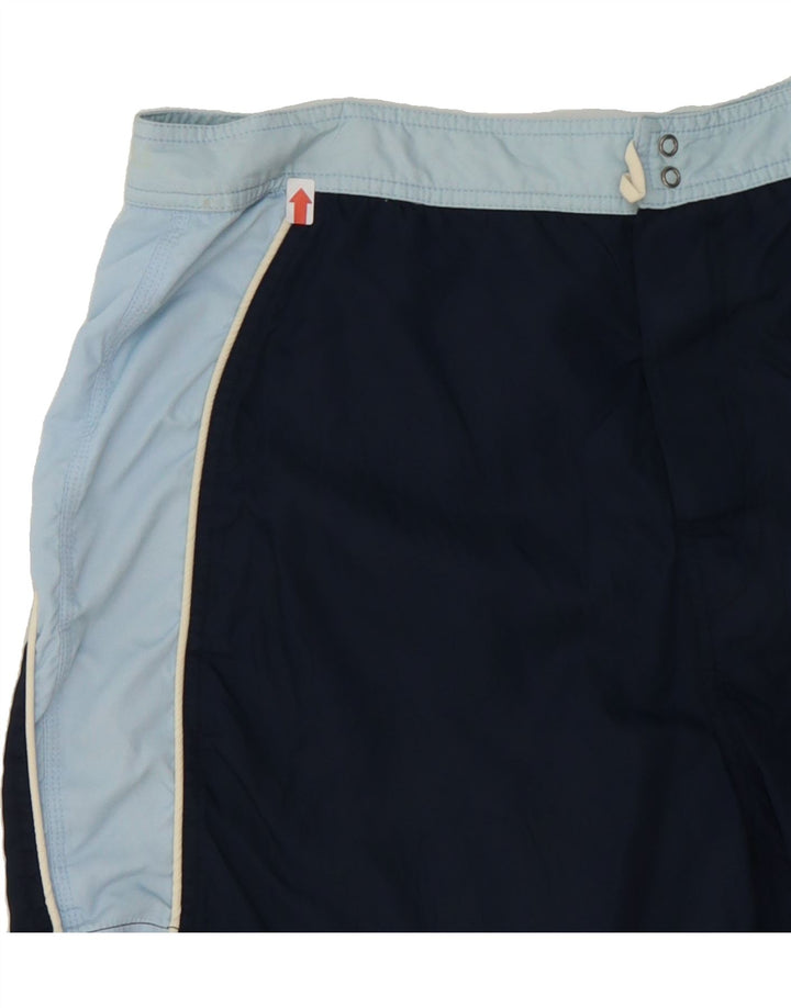 NIKE Mens Swimming Shorts Large  Navy Blue Colourblock Nylon Vintage Nike and Second-Hand Nike from Messina Hembry 