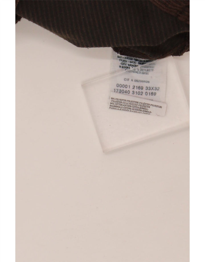 LEVI'S Herren gerade Cordhose W33 L32 braun Polyester