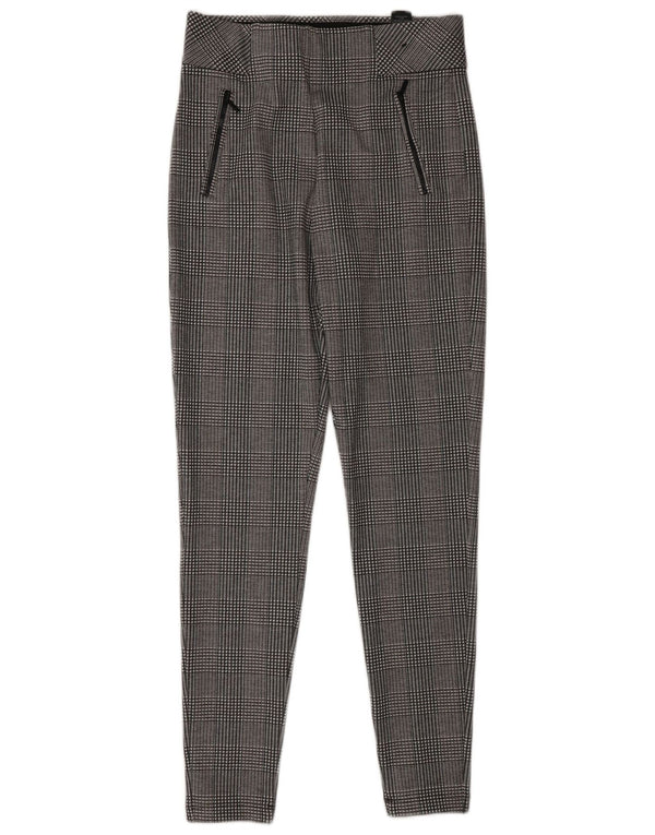 Marks & Spencer Damen Leggings UK 10 Small Graues Hahnentritt-Polyester