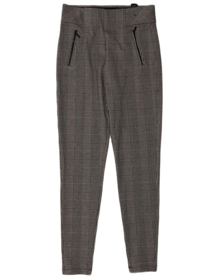 Marks & Spencer Damen Leggings UK 10 Small Graues Hahnentritt-Polyester