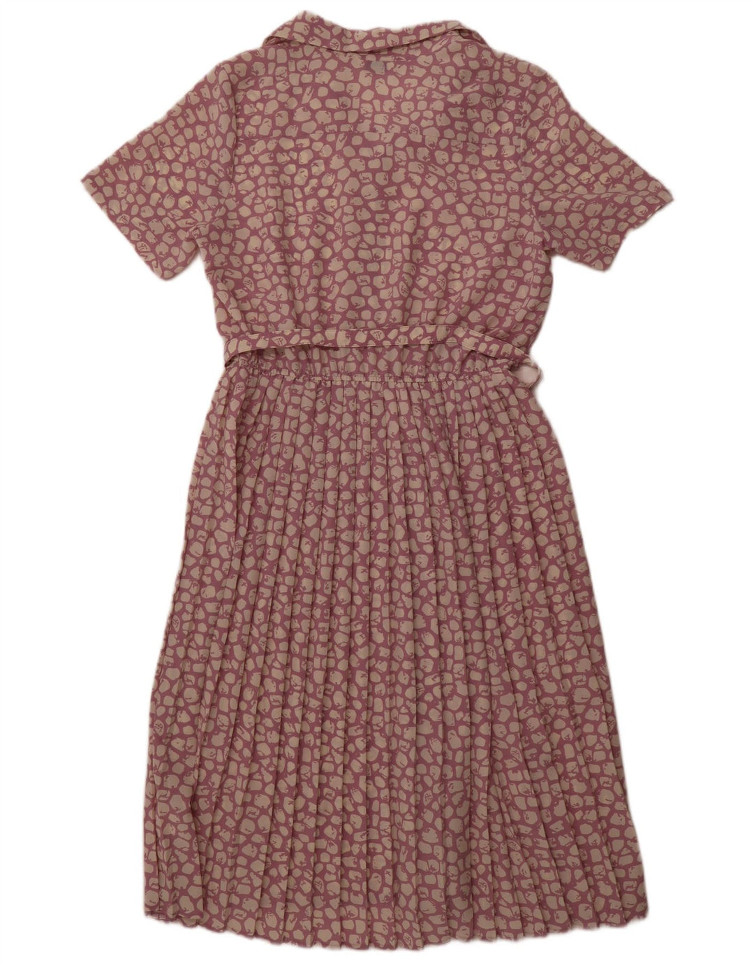 Classics Damen-Maxikleid, Größe 46, Lila, Polyester mit Tiermuster