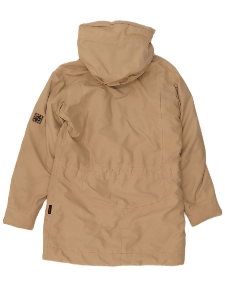 Jack Wolfskin Damen Parka mit Kapuze, UK 14, Mittelbeige, Polyester